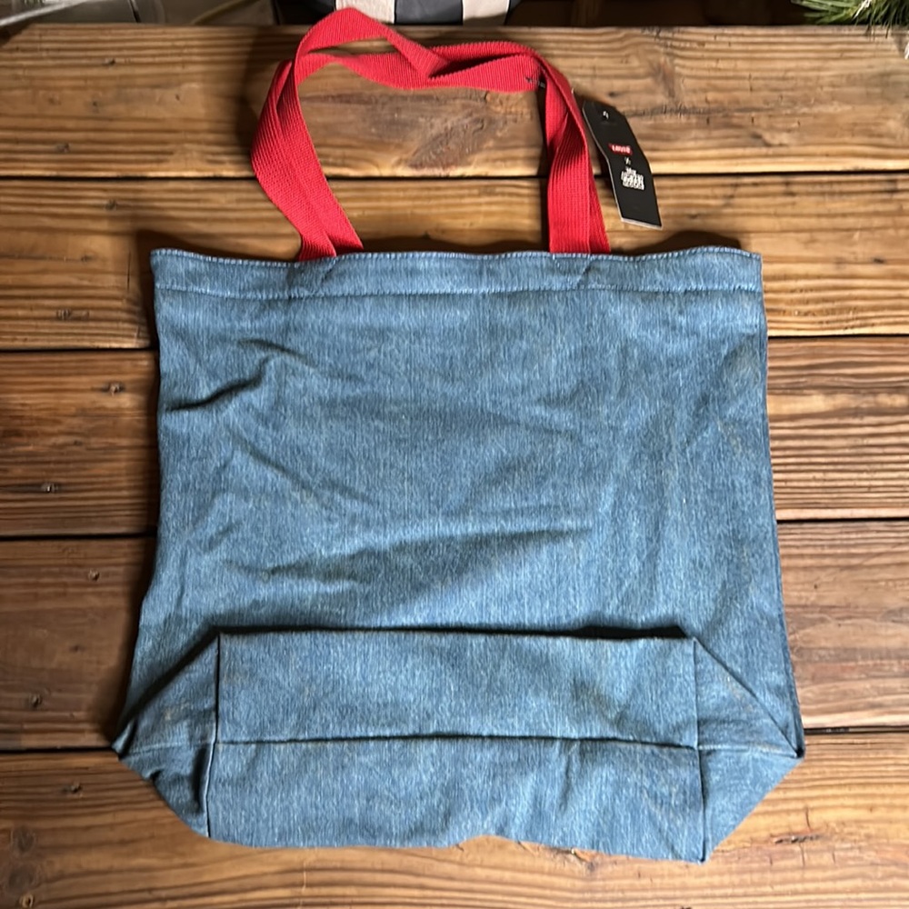 Levi’s X Disney Mickey Mouse Back Pocket Red Handled Tote Bag - Picture 8 of 15